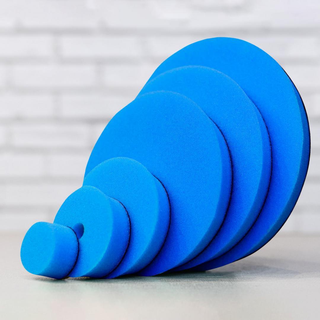 BOINA DE ESPUMA CORTE REFINADO (AZUL) 140 MM